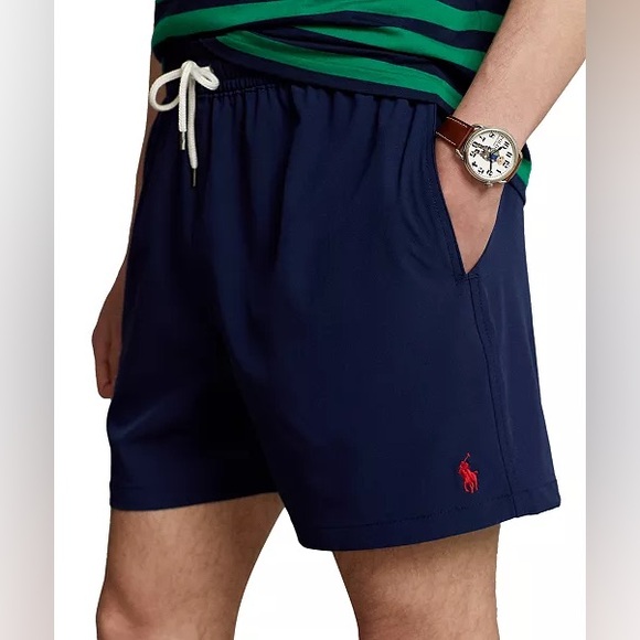 POLO RALPH LAUREN Men's 5-3/4-Inch Traveler Classic Swim Trunks‎ - NWT - Picture 1 of 3